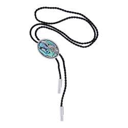 Harilla Vintage Style Cowgirl Bolo Tie, Krawatte PU- Seil Schmuck Hemd Krawatten Dekoratives Kostümzubehör für Hemden Hoodies Pullover, Bunt von Harilla