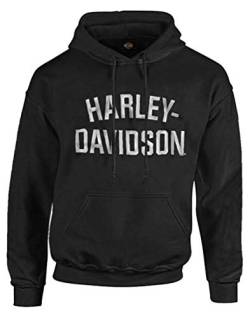 Harley-Davidson Men's Heritage Pullover Hooded Sweatshirt Hoodie 30296635 (5XL) Black von HARLEY-DAVIDSON