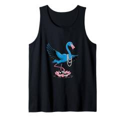 Harris 2024 The Stylish Flamingo Takes Flight Tank Top von Harris Flamingo Chucky Pearls