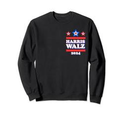 Harris Tim Walz 2024 Wahlen Präsident Patriotische Demokraten Sweatshirt von Harris Tim Walz 2024 Elections President Democrats