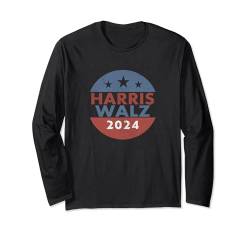 Harris Walz 2024 Kamala Harris Tim Walz Demokratische Präsidentin Langarmshirt von Harris Walz 2024 Kamala Harris Tim Walz President