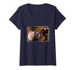 Damen Harry Potter Ron Weasley Du kannst Gryffindor Quidditch schießen T-Shirt mit V-Ausschnitt von Harry Potter