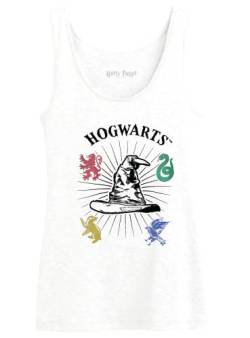 HARRY POTTER Damen wohapomtk020 Tanktop, weiß, XS von Harry Potter