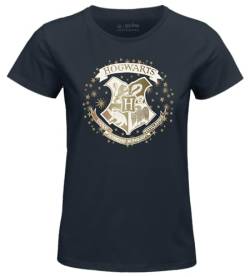 Harry Potter Damen wohapomts342 T-Shirt, Marineblau, Small von Harry Potter