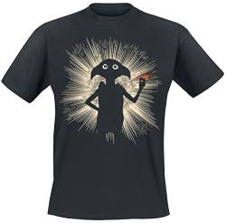 Harry Potter Dobby Männer T-Shirt schwarz XXL 100% Baumwolle Fan-Merch, Filme, Nachhaltigkeit von Harry Potter