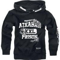 Harry Potter Kapuzenpullover - Kids - Azkaban Prison - 116 bis 164 - Größe 128 - schwarz  - Lizenzierter Fanartikel von Harry Potter