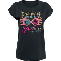 Harry Potter T-Shirt - Don't Worry - Luna Lovegood - S bis XXL - für Damen - Größe L - schwarz  - EMP exklusives Merchandise! von Harry Potter