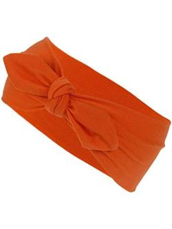 Harrys-Collection Damen Mädchen Haarband Schleife 10 Unifarben, Kopfgröße:Einheitsgröße, Farben:orange von Harrys-Collection