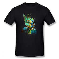 New Summer Space Pals T-Shirt Cotton Ratchet Clank Quartu Gadgebots Game Ofertas Men Tshirt Black S Black S von Hatem