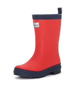 Hatley Mädchen Classic Rain Boots Arbeits-Gummistiefel, Red (Red/Navy), 30 EU (12 US) von Hatley