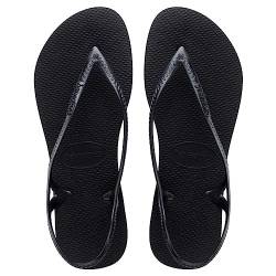 Havaianas 4145746 Damen Flache Sandale, Black, 32 EU von Havaianas