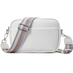 Hayagotrade Damen-Umhängetaschen, PU-Leder-Handtaschen für Damen, Crossbody-Tasche, Damen-Handtaschen und Schultertaschen für Damen, weiß von Hayagotrade