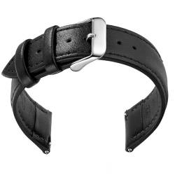 Hdhfjks Armband aus echtem Leder für Männer und Frauen, Uhrenarmbänder mit Schnellverschluss, Uhrenzubehör,20mm von Hdhfjks