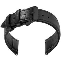 Hdhfjks Armband aus echtem Leder für Männer und Frauen, Uhrenarmbänder mit Schnellverschluss, Uhrenzubehör,22mm von Hdhfjks