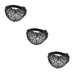 Healeved 3st Stirnband Perle Hochzeitskopfschmuck Für Die Braut Boho-dekor Braut Haar Künstlich Yoga-stirnbänder Für Frauen Vintage-kopfschmuck Stretch-stirnbänder Für Frauen Zubehör Spitze von Healeved