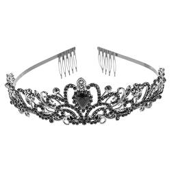 Healeved 4 Stück Brautkrone handgefertigte Krone Hochzeitsdiademe für die Braut wedding hair accessories brauthaatschmuck die Krone Haarschmuck für die Hochzeit Braut Haarschmuck Legierung von Healeved