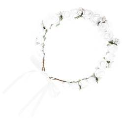 Healeved Brautjungfer Kinderkranz Stirnband Kranzgirlanden-haarbänder Böhmischer Blumenkopfschmuck Blumengirlande Hochzeitsblumen-stirnband Girlanden Zur Dekoration Pe-schaum Weiß von Healeved