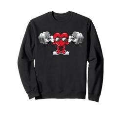 Fitnessstudio für gesundes Herztraining, Rot, zur Sensibilisierung für Herzkrankheiten Sweatshirt von Heart Health Awareness February Valentines Day