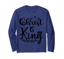 Christ Is King | Christus ist König Langarmshirt von Heaven's Inspiration