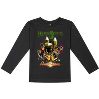 Heavysaurus Langarmshirt für Kinder - Metal-Kids - Pommesgabel - für Mädchen & Jungen - schwarz  - Lizenziertes Merchandise! von Heavysaurus