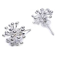 Helen de Lete Original Pusteblume Little Plants 925 Sterling Silber Ohrringe, Sterling Silber von Helen de Lete