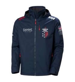 Helly Hansen für Herren. 21204 Amerikanische Magic Crew 2.0 Navy Jacke (L), Lässig, Sportlich, Draußen, Polyester, Marine von Helly Hansen