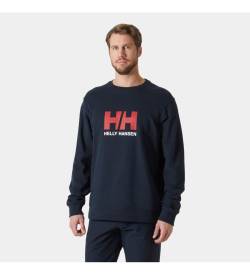 Helly Hansen für Herren. 30395 Sweatshirt Logo Crew 2.0 navy (XL), Lässig, Langarm, Bio-Baumwolle, Nachhaltig, Marine von Helly Hansen