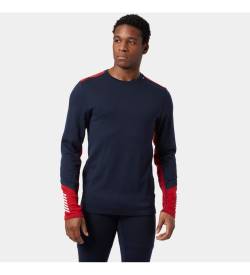 Helly Hansen für Herren. 49364 Lifa Merino Midweight T-Shirt (M), Heimtextilien, Sportlich, Wolle, Multisport, Langarm, Marine von Helly Hansen