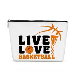 Henhesaha Kosmetiktasche 524, Live Love Basketball, 9.7x6.8inches von Henhesaha