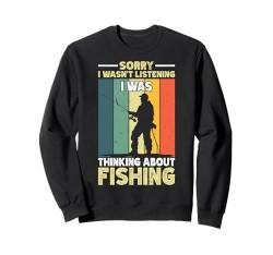 Lustiges Angeln Fischer Meine Angel Technik Ist Top Secret Sweatshirt von Herren Angler Angel Spruch