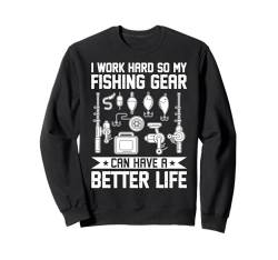 Lustiges Angeln Fischer Meine Angel Technik Ist Top Secret Sweatshirt von Herren Angler Angel Spruch