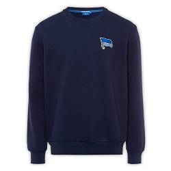 Hertha BSC Berlin Kinder Pullover - Logo - 122/128 Navy Sweatshirt Sweater Langarm (fällt Kleiner aus! wie 110/116) von Hertha BSC