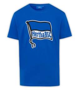 Hertha BSC Kinder T-Shirt Shirt Logo Blau Kids, DE/NL/SE/PL, Numerisch, 158, 164, Regular von Hertha BSC