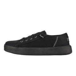 HEYDUDE - Herren Cody M Canvas Cody Sneaker Schuhe, Black/Black, 40 von Hey Dude