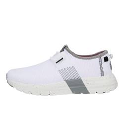 HEYDUDE - Damen Sirocco W Sport Stripe Sirocco Sneaker Schuhe, White, 41 von Hey Dude