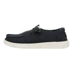 HEYDUDE - Damen Wendy Canvas Wendy Slip-On Schuhe, Black/White, 41 von Hey Dude