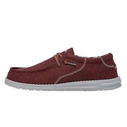 Hey Dude Herren Wally Break Cali Mehrere Farben & Größen | Herrenschuhe | Herren Schnürhalbschuhe | Bequem & Leicht, rot, 47 EU von Hey Dude