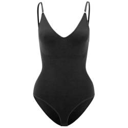 HeyShape Snatched Shapewear Bodysuit, Schwarz, XXL von HeyShape