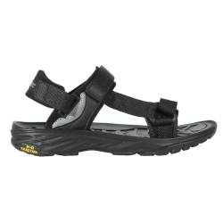 Hi-Tec ULA RAFT Trekking-Sandalen für Herren, Sommerschuhe für alle Gelände, Sandalen für Herren, Sommer, bequem, Schwarz Silber, 43 EU von Hi-Tec