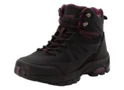 Wanderschuh HI-TEC "Jackdaw Mid WP W", Gr. 40, schwarz, burgundy, Synthetik, Textil, mehrfarbig, sportlich, Schuhe, extra bequem von Hi-Tec