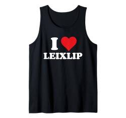 I Heart Leixlip Ireland Love Eire Irish Souvenir Item Tank Top von Hibernia Cities Towns Tourism Merch Tees And Stuff