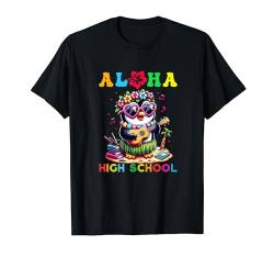 Aloha High School Pinguin Hawaii Back to School Kids Girl T-Shirt von High School First Day of School Outfits Boy Girl