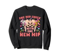 Ein Hüftküken mit einer neuen Hüfte – Hüftersatz Erholung Sweatshirt von Hip Surgery Gifts for Women & Get Well Soon Gifts