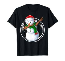 Weihnachten Schneemann Dabbing Dance Festival T-Shirt von Hiral Goswami