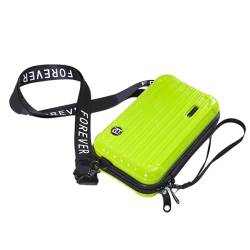 Hiseng Handytasche zum Umhängen, PVC Kleine Umhängetasche Damen, Crossbody Bag Damen, Handy Umhängetasche, Handytasche mit Geldbörse zum Umhängen, Verstellbarer Dünner Gurt (Hellgrün) von Hiseng