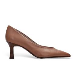 Hispanitas für Damen. HI232153 Soho braune Lederschuhe (40), 3 bis 5 cm, Keine, Lässig, Party von Hispanitas