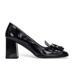 Hispanitas für Damen. HI232921 Lederschuhe schwarz Detail (35), 3 bis 5 cm, Keine, Lässig, Party von Hispanitas