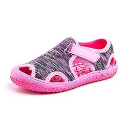 Sandalen Kinder Junge Atmungsaktive Aquaschuhe Kinder Sommer Anti-Rutsch Sandalen Mädchen Strand Tarnfarbe Rosa Größe 31 von Hitmars