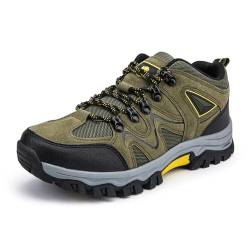 Hixingo Wanderschuhe Herren, Low-Top Dicke Sohle Sport Trekkingschuhe Herren Damen, Wasserdicht Outdoor Trekking Wanderschuhe für Herren, Wanderschuhe Herren Rutschfeste von Hixingo