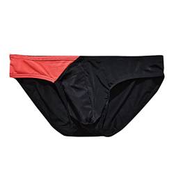 D-Rings Badeslip Herren Enge Badehose Kurze Schwimmhose Kordelzug Stretch Badestring Männer Slips Schnelltrocknend Sommer Shorts Badeshorts für Wassersport Sommer Surf Shorts Strand Freizeithose von HizoeChu